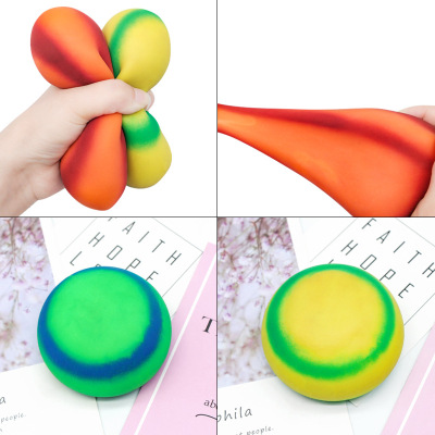 Factory Direct Sales Hot Sale Sand Filling Lala Pressure Vent Ball TPR Soft Rubber Squeezing Toy Decompression Toy