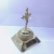 Alloy Jesus Cross Solar Car Swing Automatic Rotating Religious Crafts Domestic Hot Sale