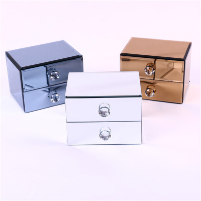 Home Storage Jewelry Box Storage Box Glass Storage Box Cosmetic Case
