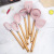 New creative marblebeech handle food grade silicone kitchen utensils and cooking spoon series