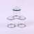 Storage Tank Crystal Glass Candy Box Tea Pot Coffee Pot Storage Tank Three-Piece Set Small Size