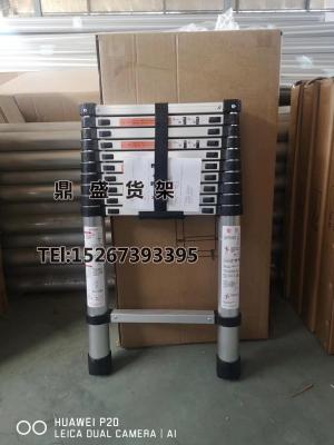 High carbon steel extension ladder of folded aluminum alloy ladder project