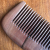 Natural log fine made peach wood comb with handle fine tooth massage scalp home essential single product feel comfortabl