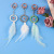 New small Multicolor Dream Catcher Mini Key Chain Bag Pendant Feather Pendant Art Place in large quantity