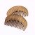 Factory Direct Sales Natural Log Green Sandalwood Comb Anti-Hair Loss Compact and Easy to Carry Green Sandalwood Makeup Comb