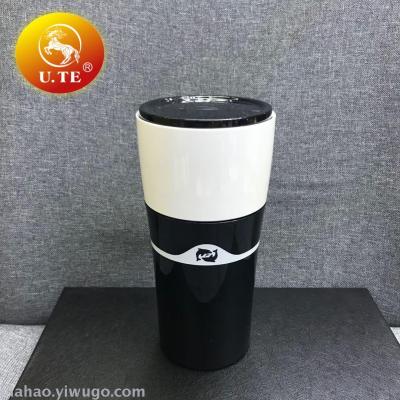 Drip drip drip drip drip drip into the household portable coffee filter cup