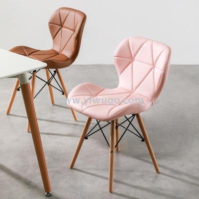 Eames butterfly chair back web celebrity Nordic simple modern household solid wood makeup desk dining chair