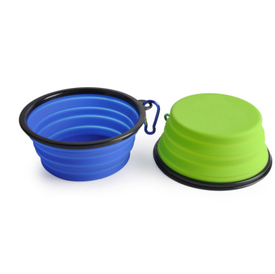 Pet Environmental Protection Silicone Foldable Bowl Convenient Travel Bowl Feeding Water Feeding Bowl