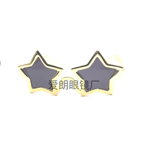 hot selling creative five-pointed star toy glasses party glasses supplies photo props festival dance dress up glasses