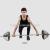 General fitness training of electroplated barbell tablet with large hole hand grip tablet 2.5/5/7.5-20kg