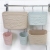 W16-2008 Multi-Purpose Mini Plastic Rattan Cradle with Hook Kitchen Bathroom Sundries Storage Storage Hanging Basket