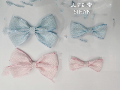 Cute Binaural Single Ear Bow, Pink Blue Boy Girl Bow Tie