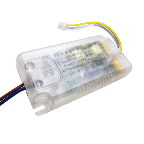 60w ultra-thin two-color infrared electrodeless dimming drive power intelligent remote control without stroboscope