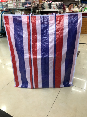 The New color striped bag snakeskin bag also woven bag non--woven checked bag