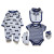 Foreign trade original single baby suit baby cotton spring and Autumn crawl clothing package fart coat 5 sets