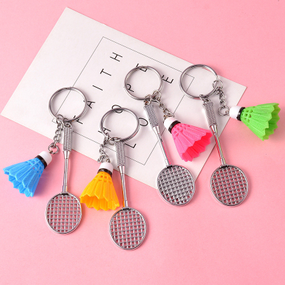 The Badminton and other Racket key chain Pendant