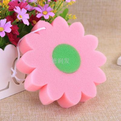 Floret-shaped Baijie Cloth sponge with thickening ening