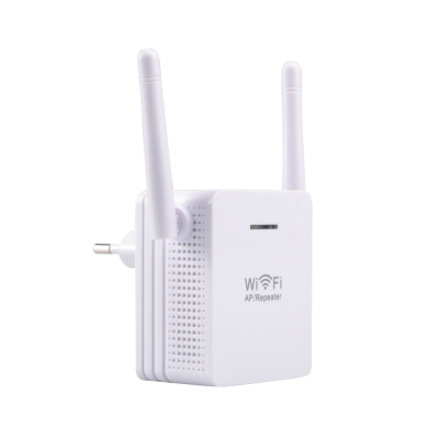 Factory Direct Sales External Dual Antenna 300M WiFi Repeater Wireless Repeater Signal Amplifier