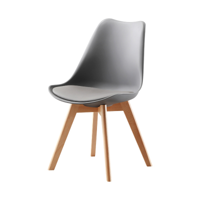 Nordic simple Eames chair modern leisure solid wood dining chair back stool office meeting negotiation chair