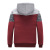 The new sport plus fleece large size men's hoodie pattern embossed Cardigan long sleeve youth fashion hoodie