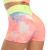 2020 AliExpress Amazon US Cross Border Hot Style Fitness Ink tie-dye Jacquard US Peach Buttock shorts