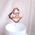 Cross-Border Rose Gold English Acrylic Cake Insertion Factory Direct Sales Ins Style Simplicity Birthday Cake Decoration