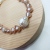 The most popular 14K real gold amethyst bracelet this year is The original pearl design bracelet for domestic sale