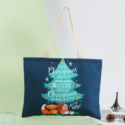 new christmas canvas bag christmas bag cotton gift bag customized holiday canvas bag customized