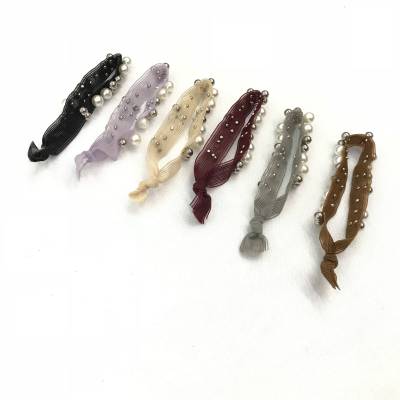 Ribbon beads Yoga hair band bracelet headband rubber band