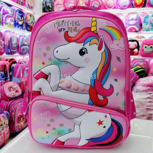 factory direct schoolbag backpack cartoon bag backpack 3d bag children bag student bag gift bag trolley bag