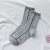 Black socks women's stockings striped summer lovers socks 100% cotton breathable deodorant white stockings men's  cotton