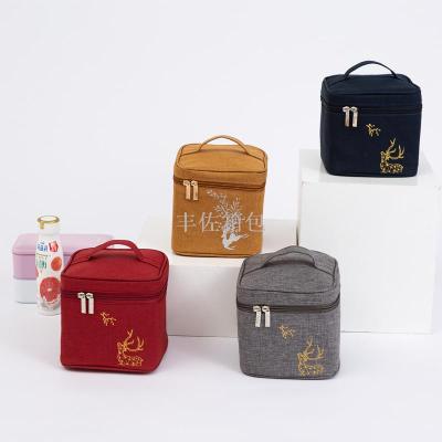 New square food insulation bag Japanese style ice-cold bag  cationic thickening aluminum foil lunchbox bag  bento bag