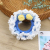 Qiaoshuo Original Hand-Woven Wool Crochet Large Intestine DIY Hair Ring Hairpin Hair Rope Finished Product