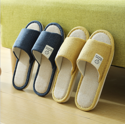 Female summer indoor floor slipper non-slip all-season male household linen slippers cotton linen cloth