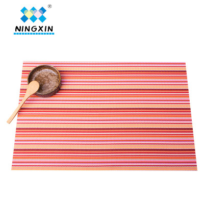 [Promotion] Striped PVC Table mat Family 30*45 Table mat Simple non-slip manufacturer wholesale