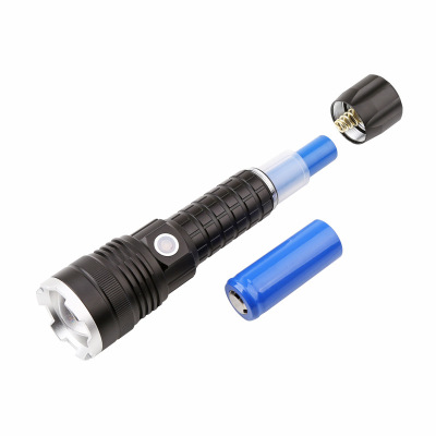 Cross-Border New Arrival Xhp50 Aluminum Alloy Telescopic Flashlight Power Display USB Charging P50 Power Torch