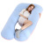 Yl126 Multifunctional All Cotton Washed Cotton Removable and Washable Pregnancy Pillow Waist Support Side Sleeping Pillow Amazon Wholesale