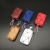 Car Key Case Universal Square Lychee Pattern Stitched Bag Three-Side Bag Oil Edge Bag Waist Hanging Zip Key Bag
