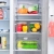 W16-2366 Transparent Kitchen Storage Box with Lid Handle Breathable Food Organizing Box Draining Refrigerator Storage Box