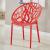 Plastic chair backrest simple fashion adult household armrest thickened web celebrity ball dining chair hollow out
