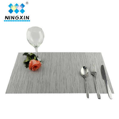 30*45cm PVC Western-style food mat solid color multi-color hotel Coasters Tesla 1*2 Table mat Square across the border