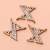 High-End English Letters X Brooch Accessories Simple Anti-Exposure Accessories Small Pin Fashion Ornament Material