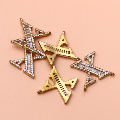 High-End English Letters X Brooch Accessories Simple Anti-Exposure Accessories Small Pin Fashion Ornament Material