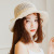 Ladies Summer Sun Hat Korean version of fashion Hat new cotton and linen are able Sun Hat outdoor basin hat