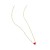 Ornament Peach Heart Red Little Red Heart Necklace Women's Trendy Simple and Light Luxury Online Sensation Heart Necklace Women's Sterling Silver Clavicle Chain Women's