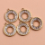 DIY Popular Zircon Earrings Metal Accessories Wool Embryo Korean Pendant High-Grade Pendant Hair Accessories Ornament