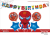 Spider-Man-Shaped Aluminum Balloon Birthday Arrangement Decoration Happy Birthday Happy Birthday Balloon