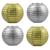 Silver round paper lanterns wholesale foreign trade export wedding party decoration DIY handmade lampshades