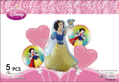 Disney Disney Princess Shape Aluminum Balloon Birthday Arrangement Decoration Happy Birthday Balloon