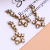 Handmade Diy Ornament Metal Accessories Material Diamond Bun Crown Headdress Earrings Necklace Five-Pointed Star Pendant